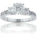 1.51 Ct Women's Round Cut Diamond Engagement Ring New